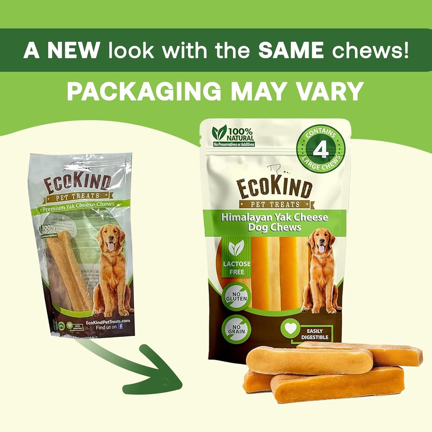 Dog Yak Chews for Large Dogs (1 lb to 5lb Bags)