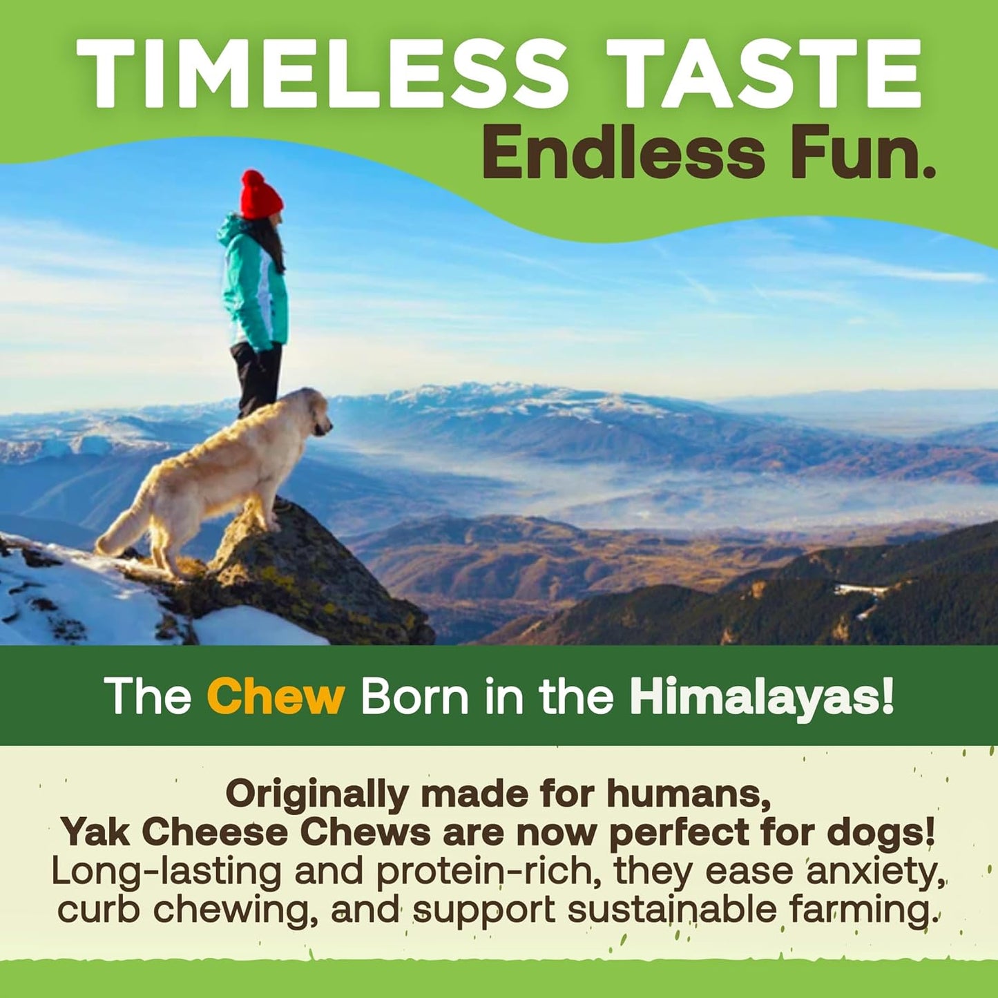 Dog Yak Chews for Large Dogs (1 lb to 5lb Bags)